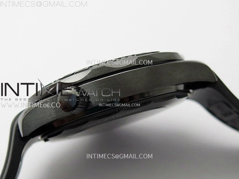 Seamaster 300m 43.5mm Black Ceramic VSF 1:1 Best Edition Black Dial on Black Rubber Strap A8806
